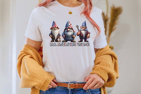 4th of July Sublimation Design | All American Gnome Sublimation CraftLabSVG 