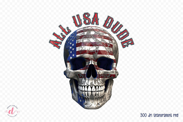 4th of July Sublimation Design, All USA Dude Sublimation CraftLabSVG 