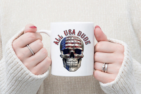4th of July Sublimation Design, All USA Dude Sublimation CraftLabSVG 