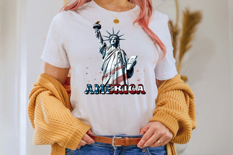 4th of July Sublimation Design - America PNG Sublimation CraftLabSVG 