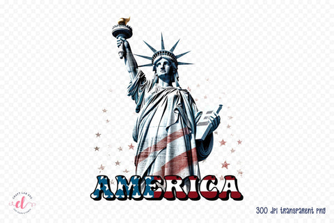 4th of July Sublimation Design - America PNG Sublimation CraftLabSVG 