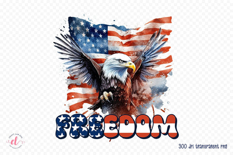 4th of July Sublimation Design, Freedom PNG Sublimation CraftLabSVG 