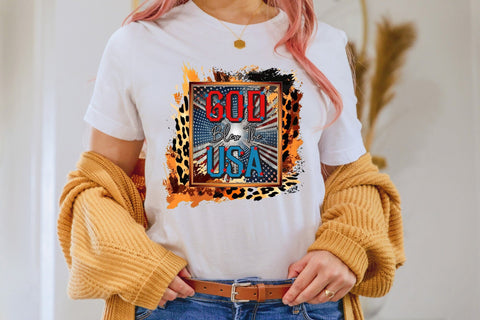 4th of July Sublimation Design - God Bless the USA Sublimation CraftLabSVG 