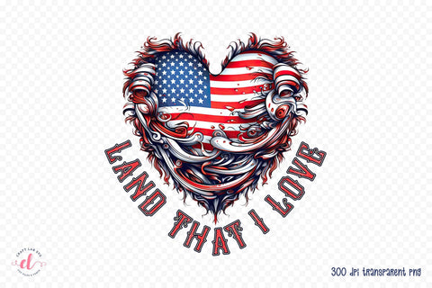 4th of July Sublimation Design | Land That I Love Sublimation CraftLabSVG 