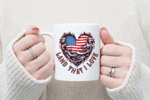 4th of July Sublimation Design | Land That I Love Sublimation CraftLabSVG 