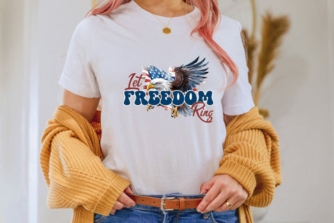 4th of July Sublimation Design | Let Freedom Ring Sublimation CraftLabSVG 