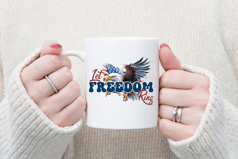4th of July Sublimation Design | Let Freedom Ring Sublimation CraftLabSVG 