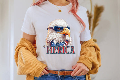 4th of July Sublimation Design - Merica PNG Sublimation CraftLabSVG 
