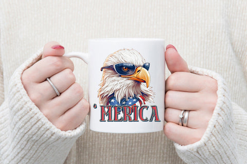4th of July Sublimation Design - Merica PNG Sublimation CraftLabSVG 