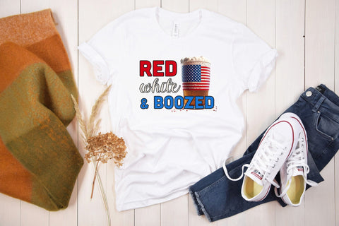 4th of July Sublimation Design, Red White & Boozed Sublimation CraftLabSVG 