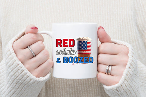 4th of July Sublimation Design, Red White & Boozed Sublimation CraftLabSVG 