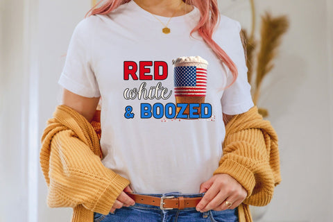 4th of July Sublimation Design, Red White & Boozed Sublimation CraftLabSVG 