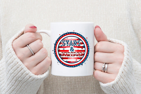 4th of July Sublimation Design, Stars & Stripes Sublimation CraftLabSVG 