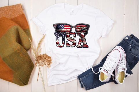 4th of July Sublimation Design - USA PNG Sublimation CraftLabSVG 