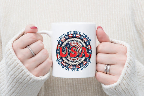 4th of July Sublimation Design - USA PNG Sublimation CraftLabSVG 