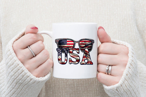 4th of July Sublimation Design - USA PNG Sublimation CraftLabSVG 