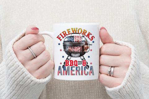 4th of July Sublimation, Fireworks BBQ & America Sublimation CraftLabSVG 