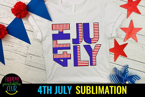 4th of July Sublimation- July 4th Sublimation PNG Ideas Sublimation Happy Printables Club 