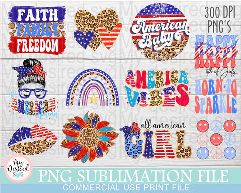 4th of july Sublimation MyDesiredSVG 