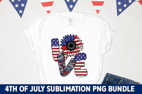 4th of July Sublimation PNG Bundle SVG fokiira 
