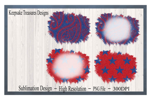 4th Of July, Summer Background, Bleached Background, Sublimation PNG, Digital Download, Glitter Paper Sublimation Keepsake Treasures Designs LLC. 