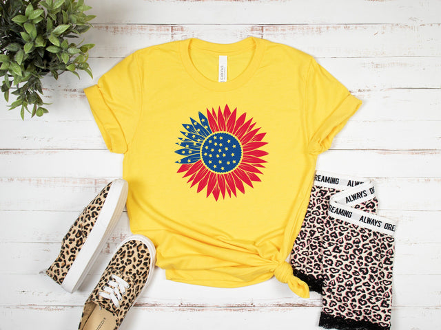 4th of july sunflower clipart svg cutfile SVG SmmrDesign 