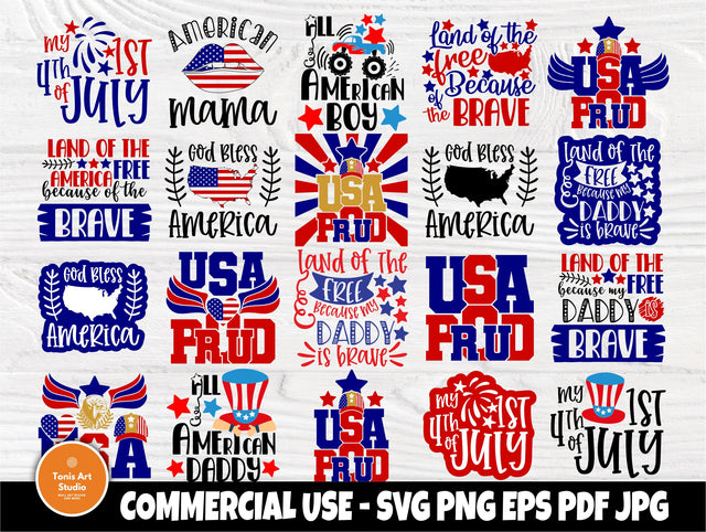 4th of July SVG, 1st Fourth of July, Patriotic Svg SVG TonisArtStudio 