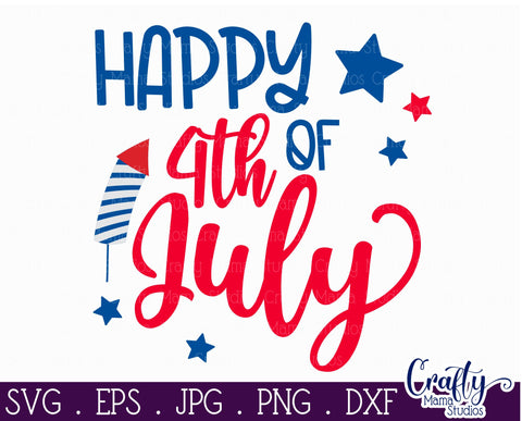 4th of July Svg, America Farmhouse Sign, Happy 4th Of July SVG Crafty Mama Studios 