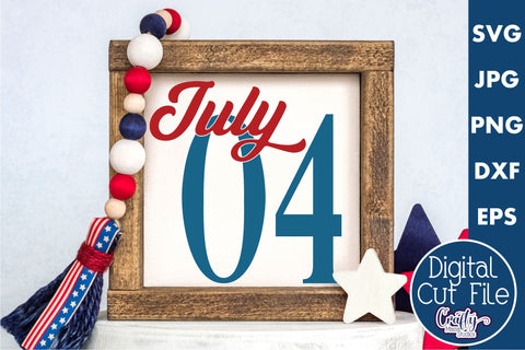 4th of July Svg America Farmhouse Sign, July 4th SVG Crafty Mama Studios 