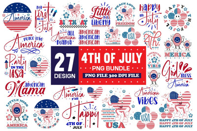 4th Of July SVG Bundle - 27Design 4th Of July Bundle SVG designmaster24 