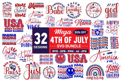 4th Of July SVG Bundle - 32Design 4th Of July Bundle SVG designmaster24 