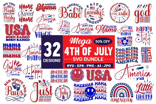 4th Of July SVG Bundle - 32Design 4th Of July Bundle SVG designmaster24 