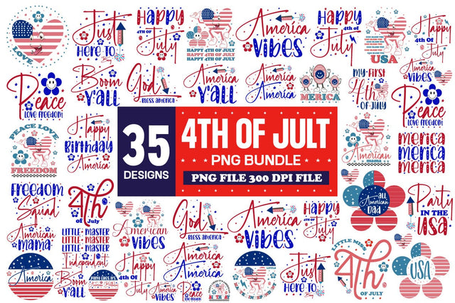 4th Of July SVG Bundle - 35 Design 4th Of July Bundle SVG designmaster24 