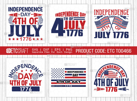 4th Of July SVG Bundle, 4th Of July Svg, Independence Day Svg, America Svg, Patriotic Svg, USA Flag, Holiday Svg, Forth July Quote, ETC T00466 SVG ETC Craft 