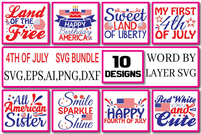 4th Of July Svg Bundle Design Vol. 1 SVG Craftlabsvg24 