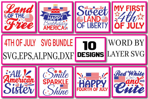4th Of July Svg Bundle Design Vol. 1 SVG Craftlabsvg24 