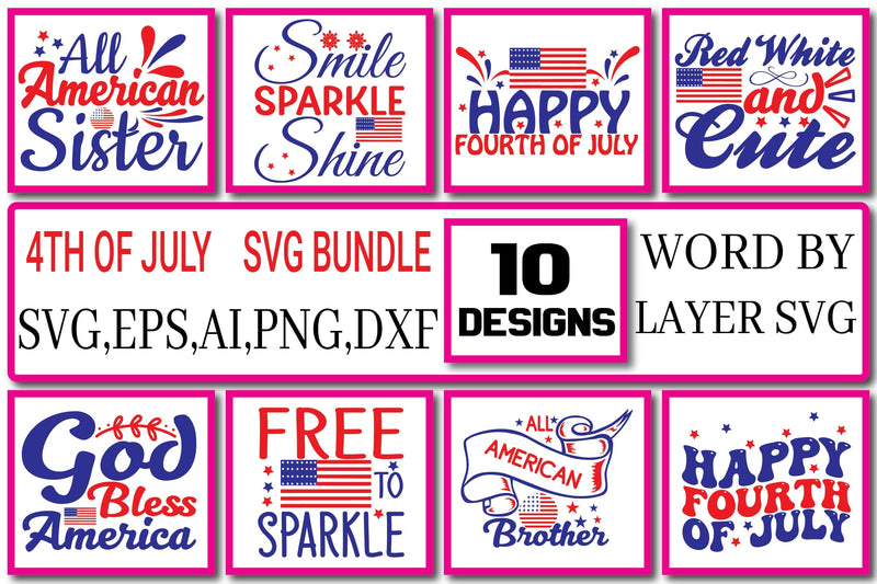 4th Of July Svg Bundle Design Vol. 2 SVG Craftlabsvg24 