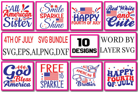 4th Of July Svg Bundle Design Vol. 2 SVG Craftlabsvg24 