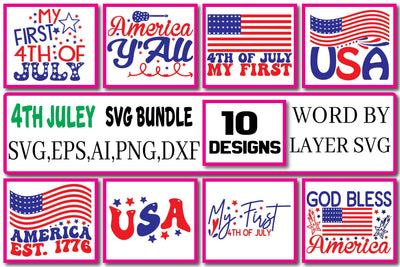 4th Of July Svg Bundle Design Vol. 4 SVG Craftlabsvg24 