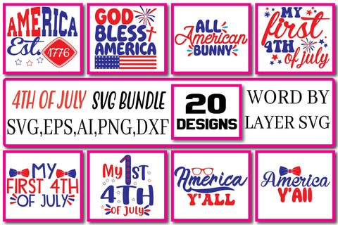 4th Of July Svg Bundle Design Vol.5 SVG Craftlabsvg24 