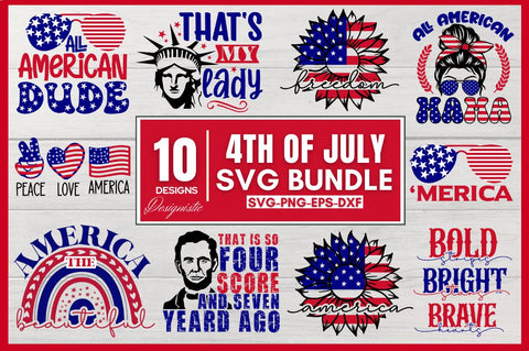 4th Of July SVG Bundle, Fourth Of July SVG SVG DESIGNISTIC 