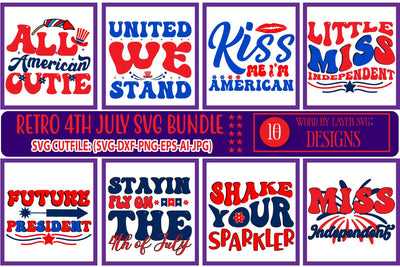4th of July SVG Bundle I Patriotic SVG Bundle I July 4th SVG Bundle SVG Blessedprint 