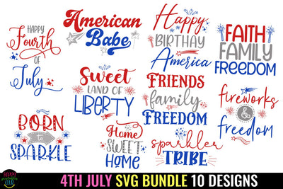 4th of July SVG Bundle I Patriotic SVG Bundle I July 4th SVG Bundle SVG Happy Printables Club 