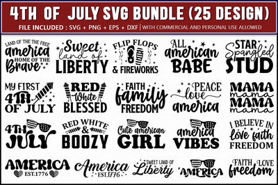 4th of July SVG Bundle, Independence Day SVG Bundle SVG Shetara Begum 