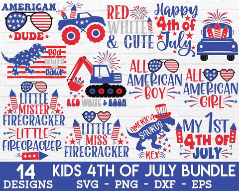 4th of July SVG Bundle - Kids 4th of July SVG, 4th of July Kids SVG, America SVG, Independence Day SVG, 4th of July Shirt SVG, 4th of July PNG SVG GraphicsTreasures 