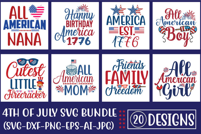 4Th of July SVG Bundle SVG Blessedprint 