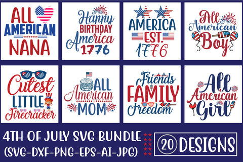 4Th of July SVG Bundle SVG Blessedprint 