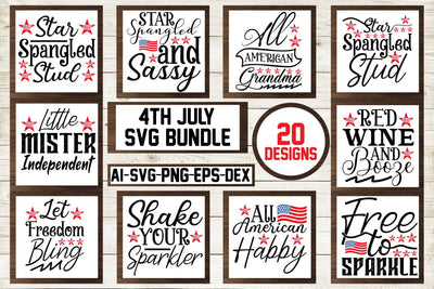 4th of July SVG Bundle SVG CraftlabSvg29 