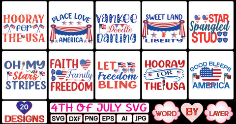 4th of july svg bundle SVG Cut File SVG Studio Innate 