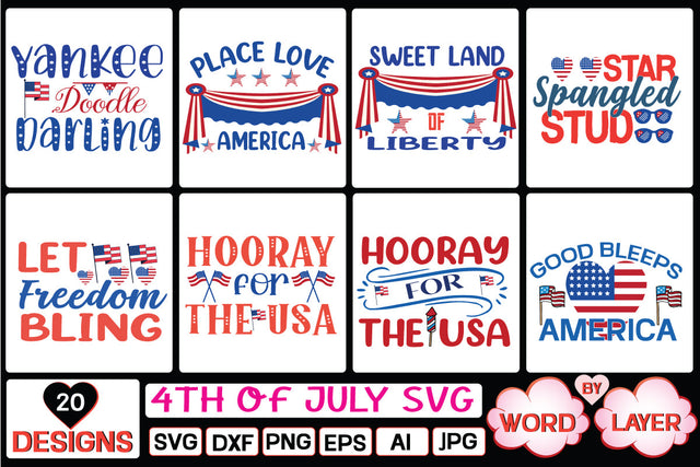 4th of july svg bundle SVG Cut File SVG Studio Innate 
